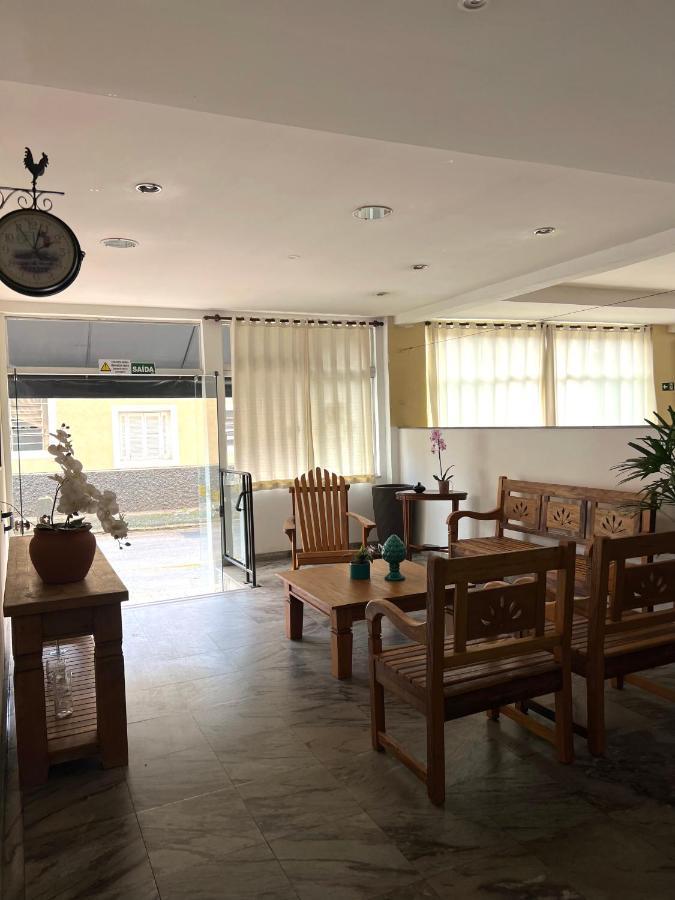Hotel Thermas Da Mantiqueira - Pocos De Caldas - De Frente Para A Praca Central E Relogio Floral Екстериор снимка
